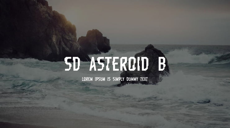 SD Asteroid B-612 Font