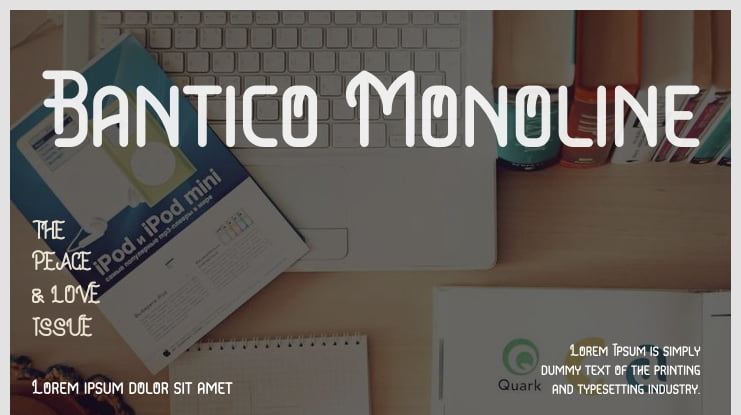 Bantico Monoline Font