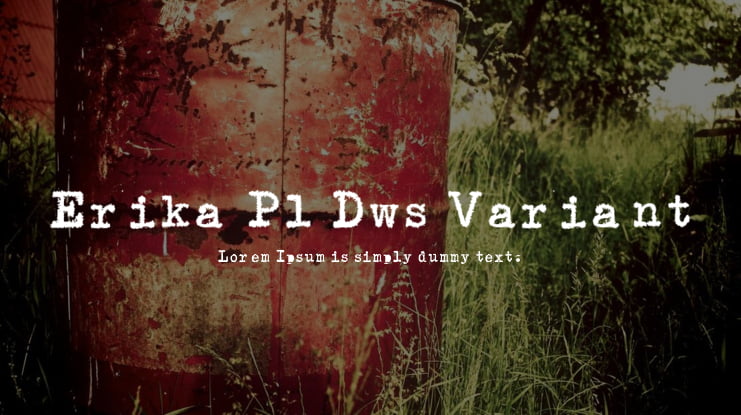 Erika Pl Dws Variant Font Family