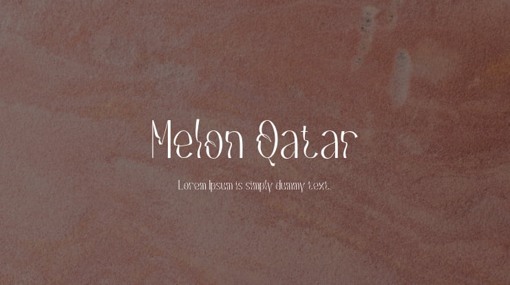 Melon Qatar Font