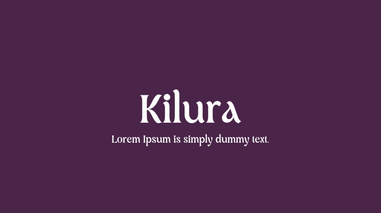 Kilura Font