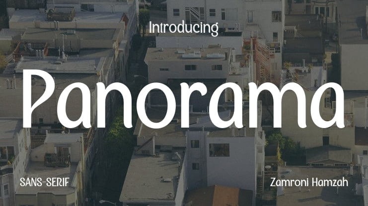 Panorama Font