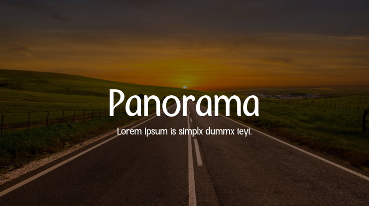 Panorama Font