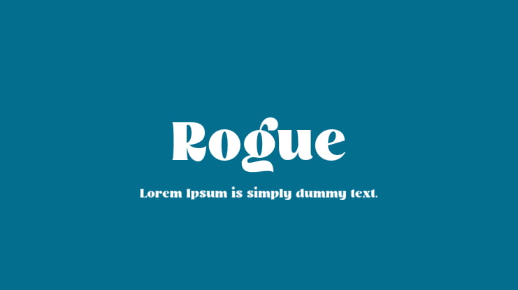 Rogue Font