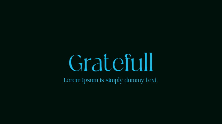 Gratefull Font