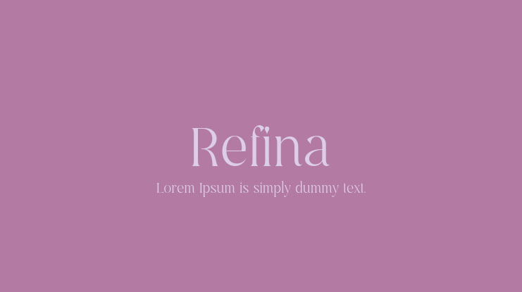 Refina Font