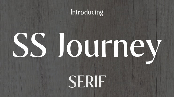 SS Journey Font