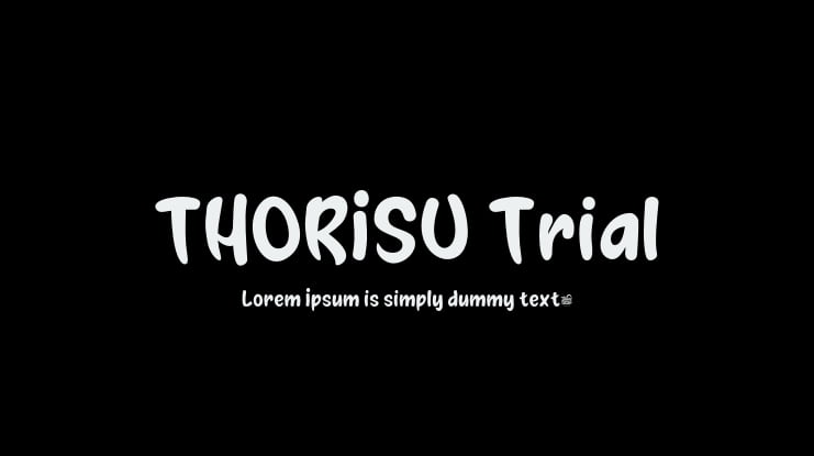 THORISU Trial Font