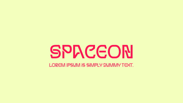 Spaceon Font