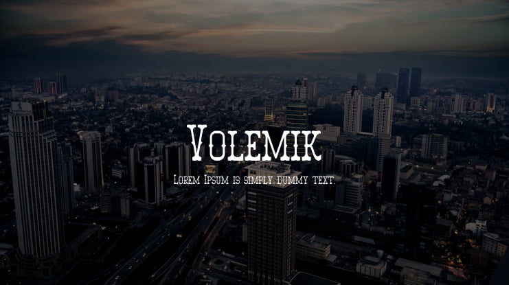 Volemik Font