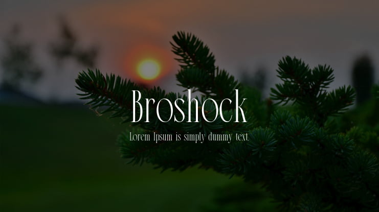 Broshock Font