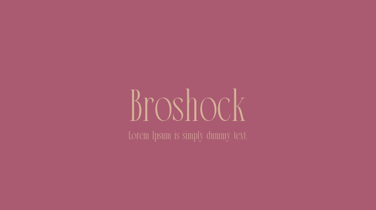 Broshock Font