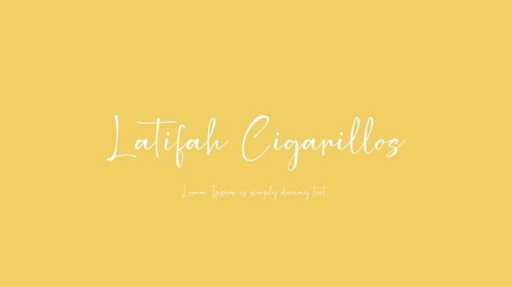 Latifah Cigarillos Font