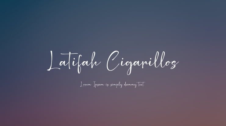 Latifah Cigarillos Font