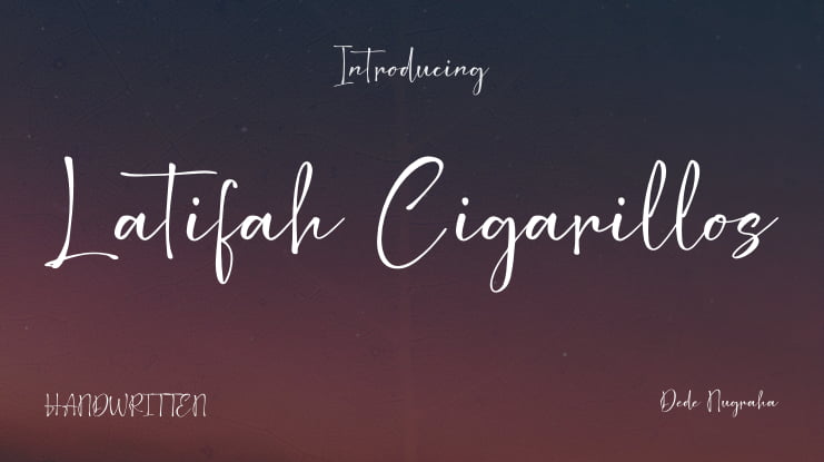 Latifah Cigarillos Font