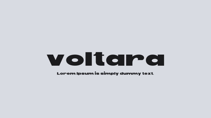 voltara Font