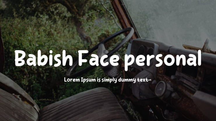 Babish Face personal Font