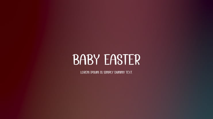 Baby Easter Font