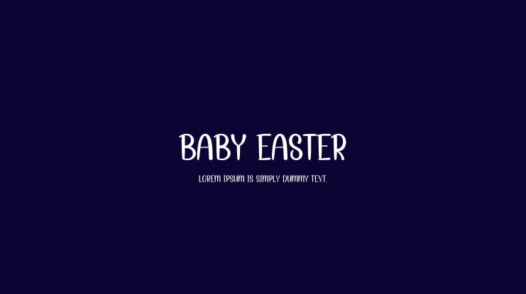 Baby Easter Font