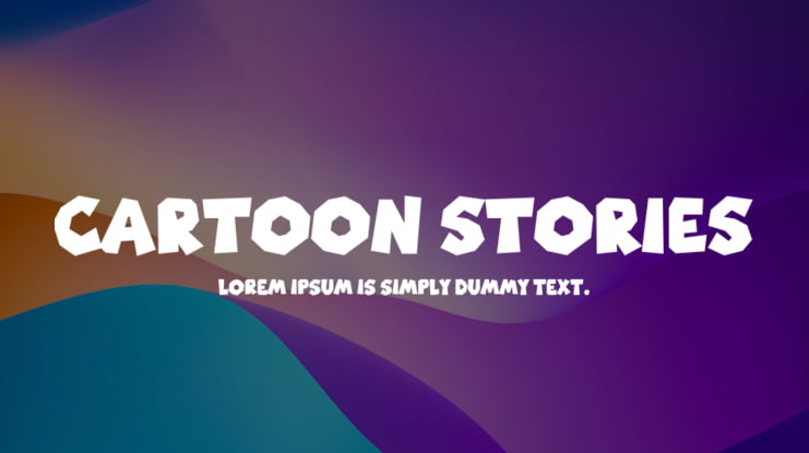 Cartoon Stories Font