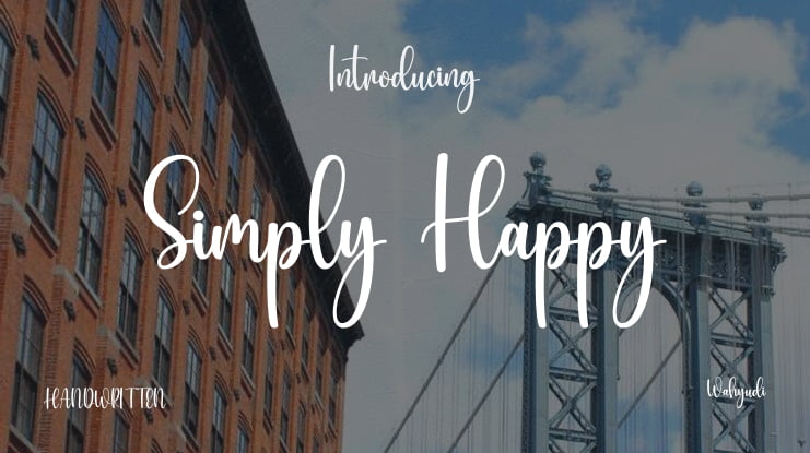 Simply Happy Font