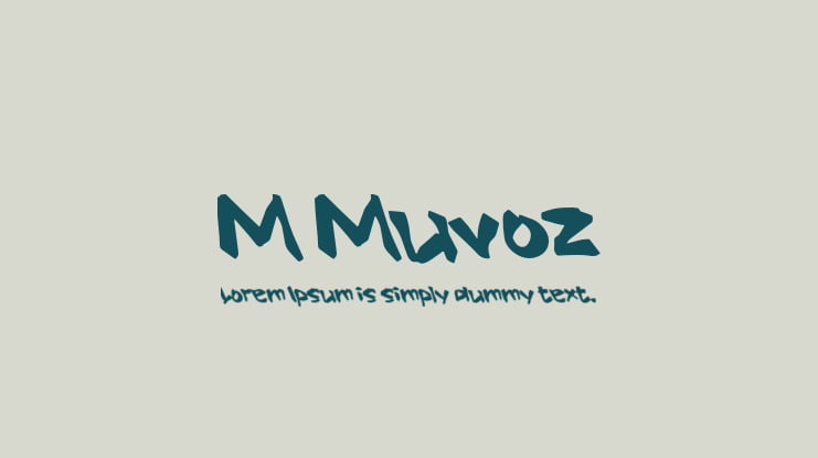 M Muvoz Font