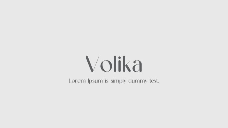 Volika Font