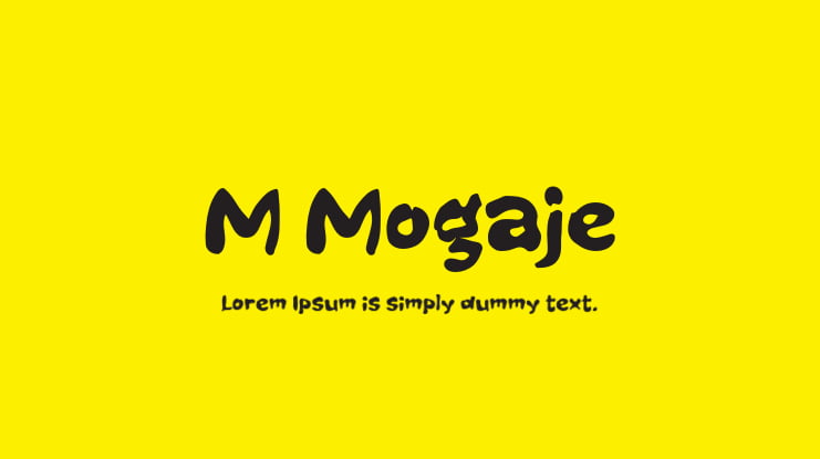 M Mogaje Font