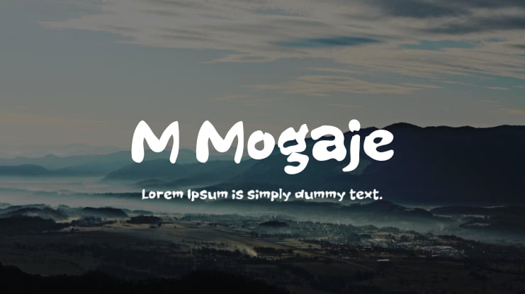 M Mogaje Font