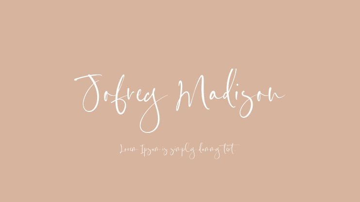 Jofrey Madison Font