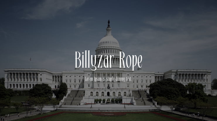 Billyzar Rope Font