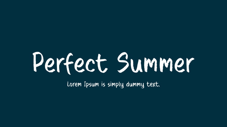 Perfect Summer Font