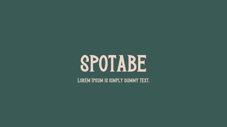 SPOTABE Font