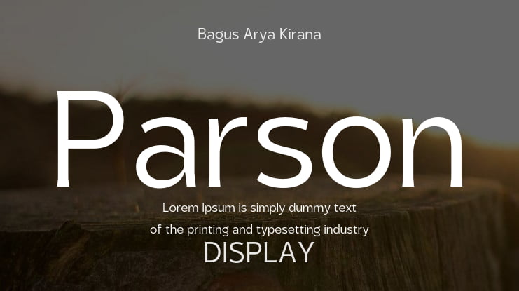Parson Font Family