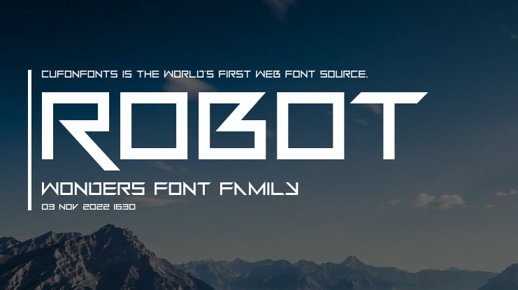 Robot Wonders Font Family