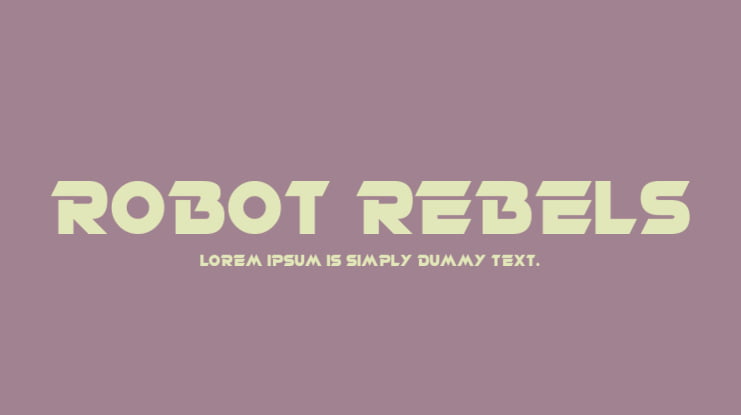 Robot Rebels Font Family