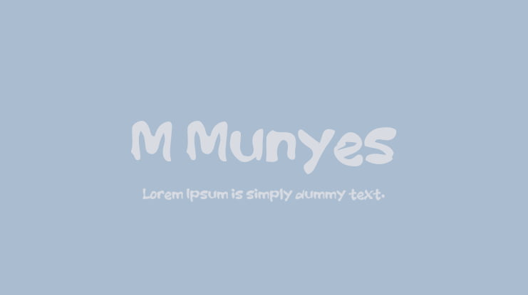 M Munyes Font