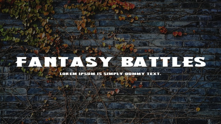 Fantasy Battles Font Family