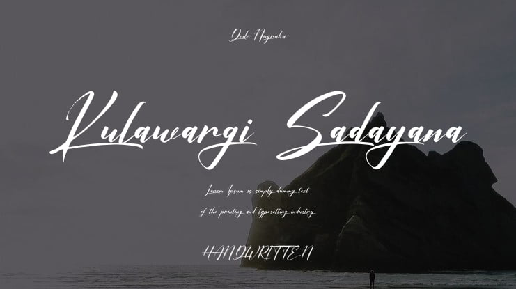 Kulawargi Sadayana Font