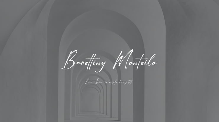Barettiny Monteilo Font