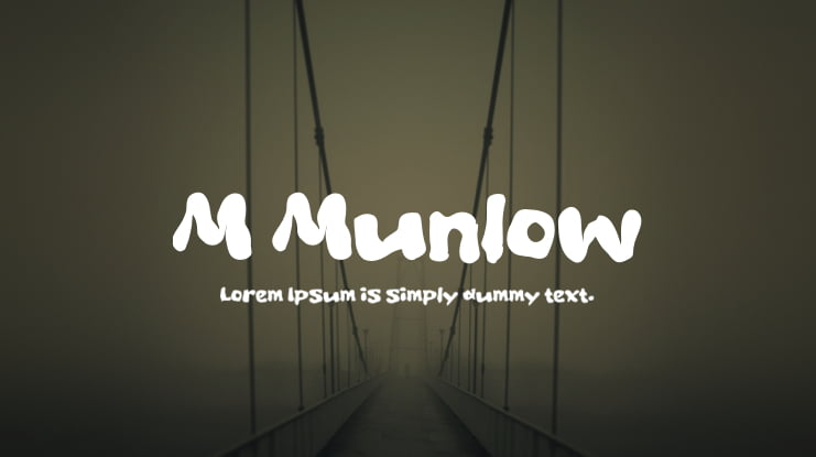 M Munlow Font