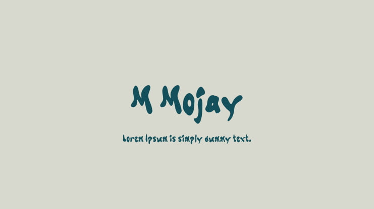 M Mojay Font