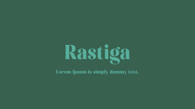 Rastiga Font