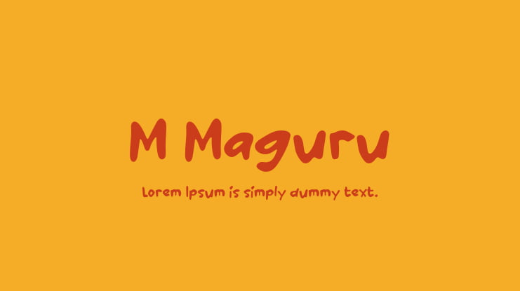 M Maguru Font