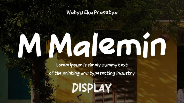 M Malemin Font