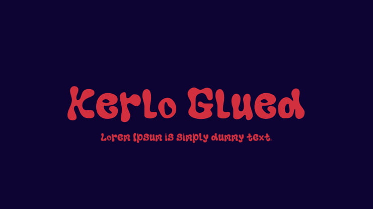 Kerlo Glued Font