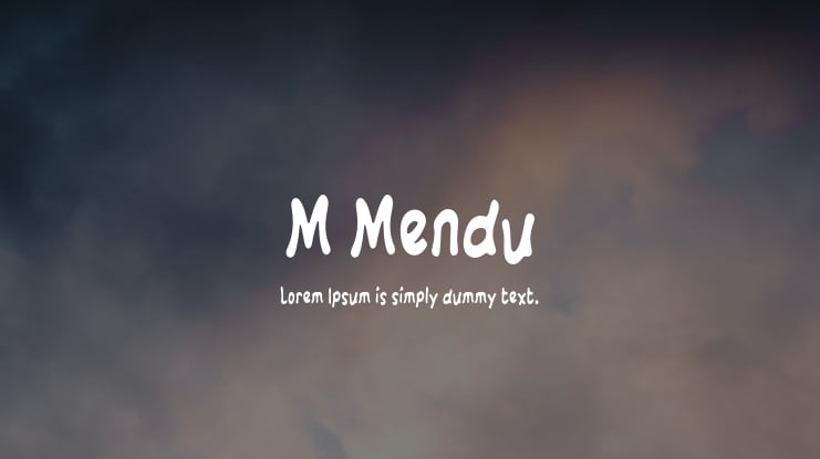 M Mendu Font