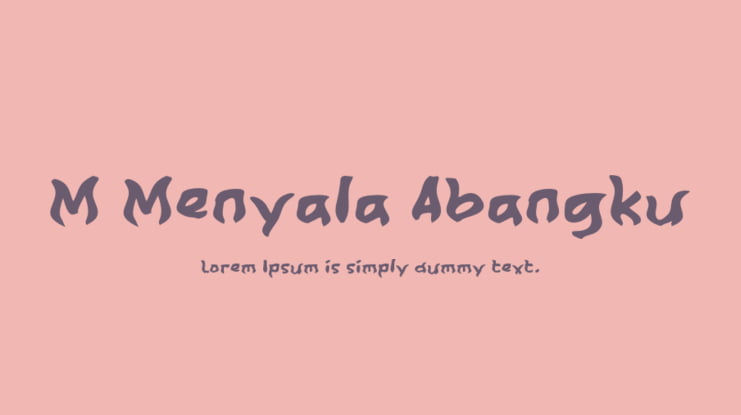 M Menyala Abangku Font