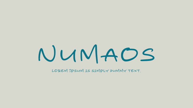 Numaos Font