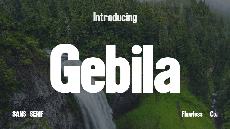 Gebila Font